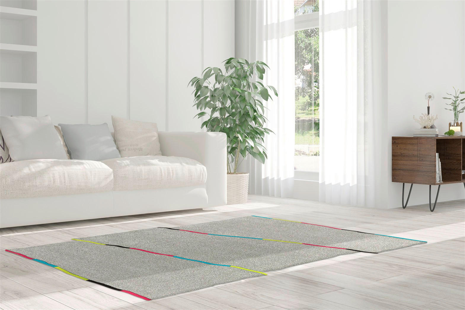 Arte Espina Kurzflorteppich Spirit Frisee 3107 hellgrau B/L: ca. 170x240 cm Spirit Frisee 3107 - hellgrau (170,00/240,00cm) - Arte Espina