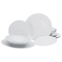 CreaTable Tafelservice SOFIA - White weiß Porzellan 12 tlg. SOFIA - White - weiß - CreaTable