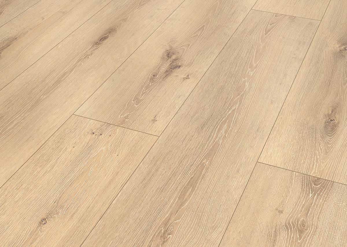 Click-Vinylboden Eiche mittel ca. 2,538 m² im Paket  B/L: ca. 24,6x129 cm pro Paket Eiche mittel ca. 2,538 m² im Paket - hellbraun (24,60/129,00cm)