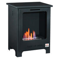 HOMCOM Ethanol-Kamin schwarz Metall B/H/L: ca. 30x50x40 cm Ethanol-Kamin - schwarz (40,00/30,00/50,00cm) - HOMCOM