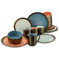 CreaTable Kombiservice RUSTIKAL - Collection multicolor Steingut 16 tlg. RUSTIKAL - Collection - multicolor - CreaTable