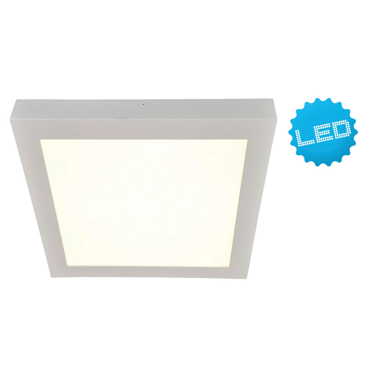 Näve Leuchten LED-Panel 1152426 weiß Kunststoff Metall B/H/T: ca. 22x3,9x22 cm 1 Brennstellen LED Aufbaupanel - weiß (22,00/3,90/22,00cm) - Näve Leuchten