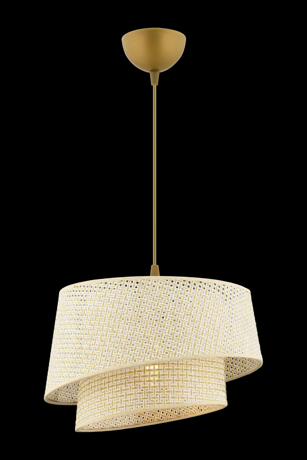 Opviq Pendelleuchte creme Stoff Metall B/H/L: ca. 32x65x32 cm E27 1 Brennstellen Barette Hazeran - creme (32,00/32,00/65,00cm) - Opviq