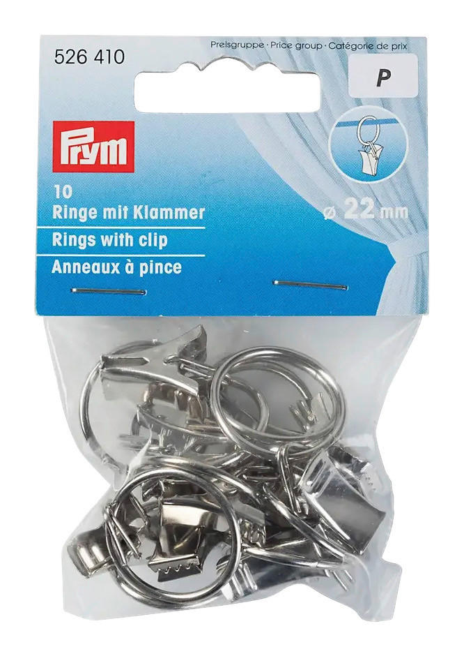 Ringe mit Klammer silber 10 Packstücke Ringe_mit_Klammer_Prym_10erPack - silber - Prym