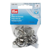 Ringe mit Klammer silber 10 Packstücke Ringe_mit_Klammer_Prym_10erPack - silber - Prym