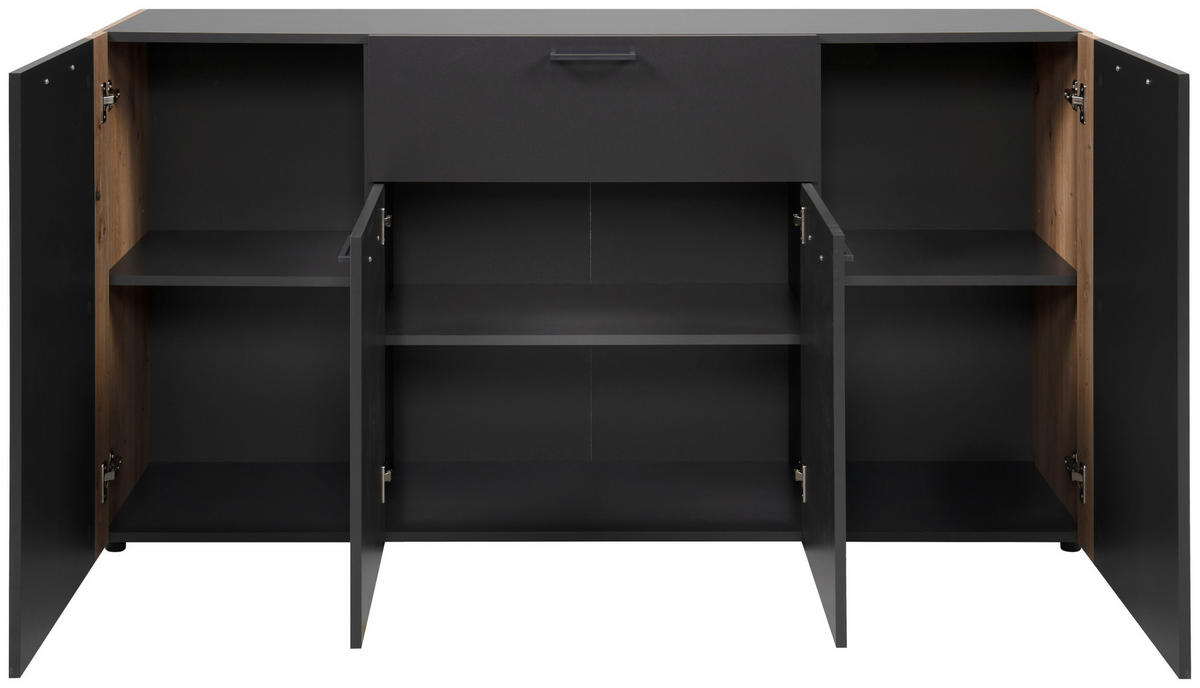 Sideboard Cento anthrazit Eiche Artisan Oak Nachbildung Cento - Eiche/anthrazit