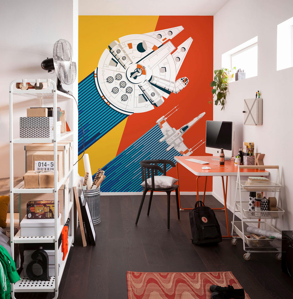 Komar Fototapete Star Wars Wingman Back to 70´s B/L: ca. 200x250 cm Star Wars Wingman Back to 70´s - (200,00/250,00cm) - Komar