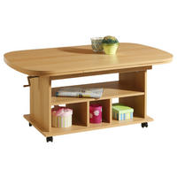 Couchtisch Babsi III buche Nachbildung B/H/T: ca. 107x53x67 cm Babsi III - buche/schwarz (107,00/53,00/67,00cm) - Hela