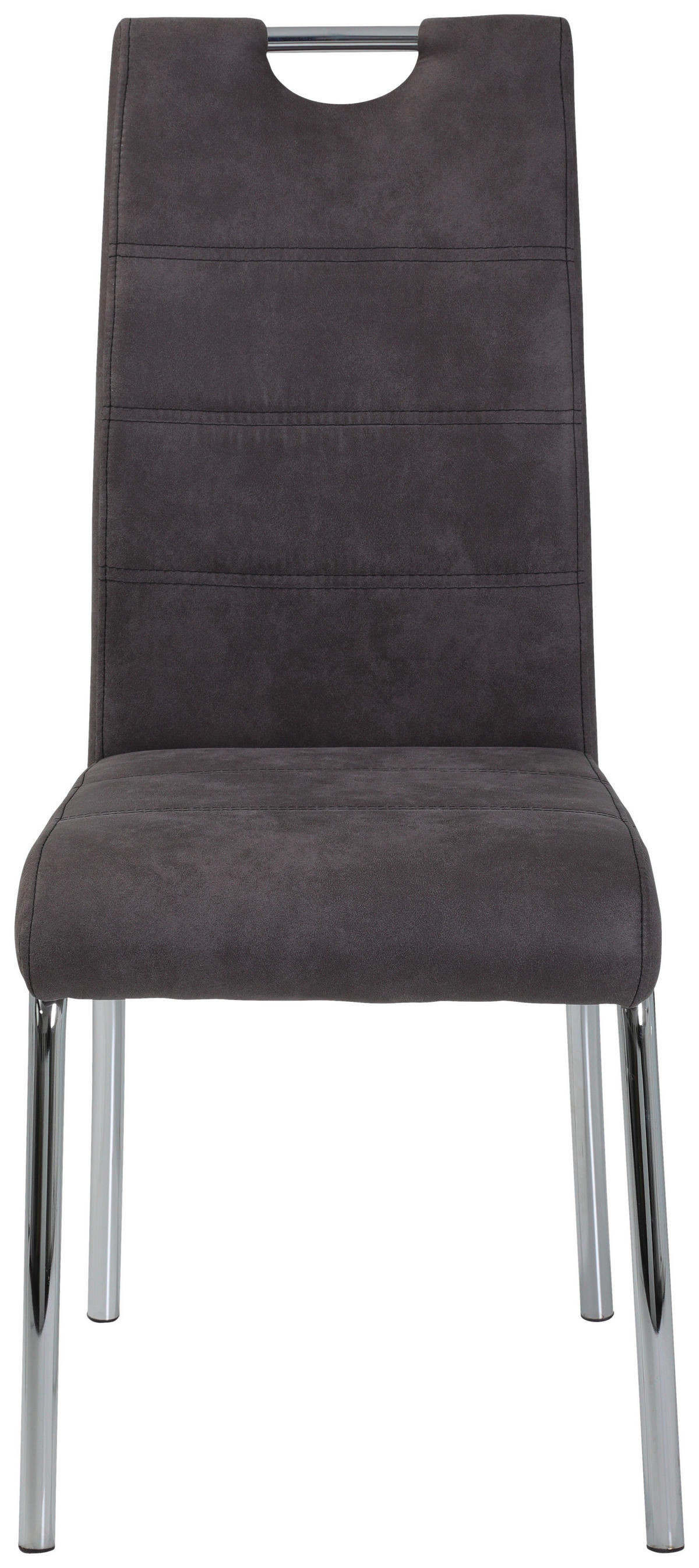 Stuhl Susi 2er Set anthrazit Vintage Microfaser B/H/T: ca. 44x98x61 cm Susi 2er Set - anthrazit (44,00/98,00/61,00cm) - Hela