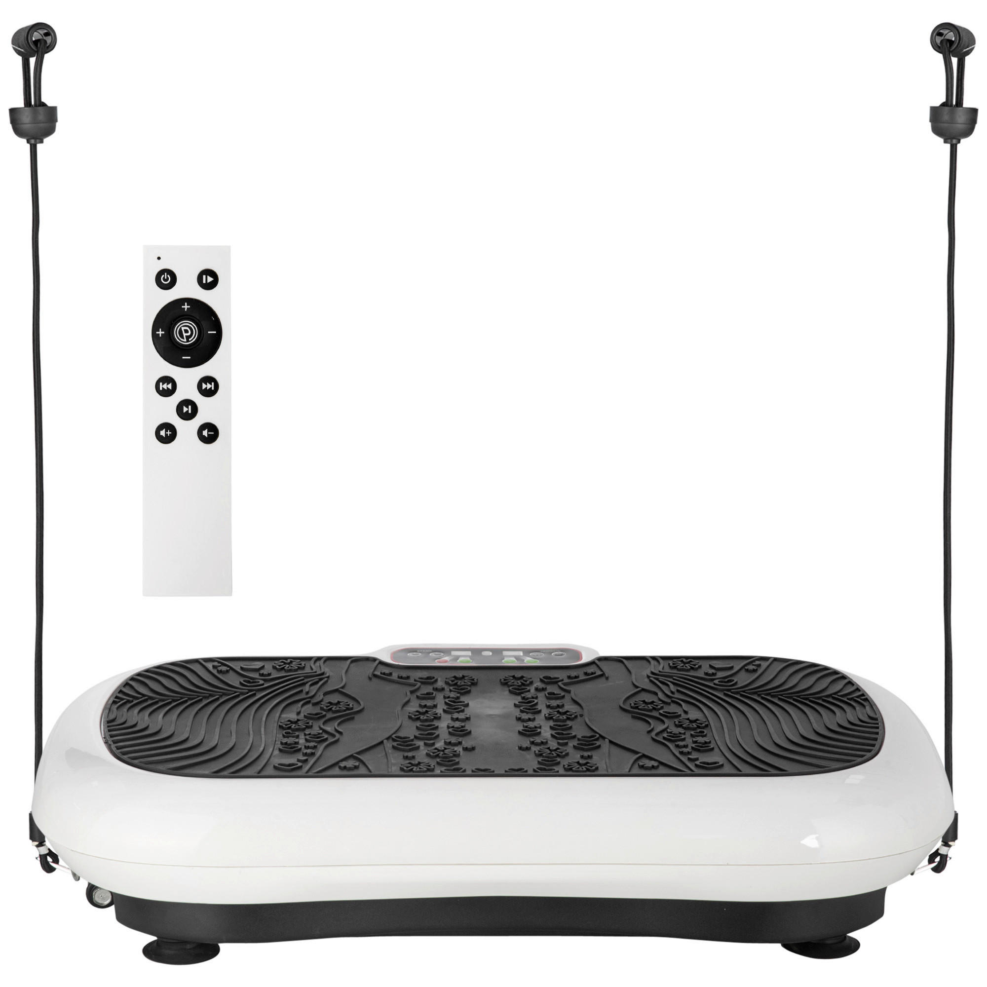 HOMCOM Fitness-Gerät schwarz weiß Edelstahl Kunststoff Polypropylen B/H/L: ca. 40x73x13 cm Vibrationsplatte - weiß/schwarz (13,00/40,00/73,00cm) - HOMCOM