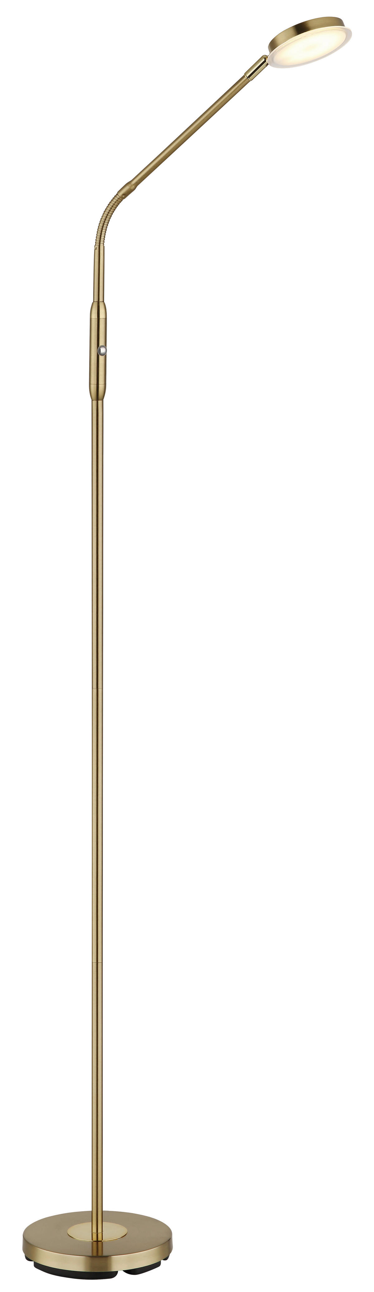 GLOBO Stehleuchte messing Metall B/H/L: ca. 20x173x52 cm 1 Brennstellen SILVIO - messing (52,00/20,00/173,00cm) - GLOBO