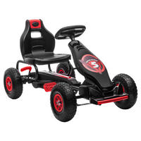 HOMCOM Kinder-Fahrzeug rot B/H/L: ca. 58x121x61 cm Go_Kart - rot/schwarz (61,00/58,00/121,00cm) - HOMCOM