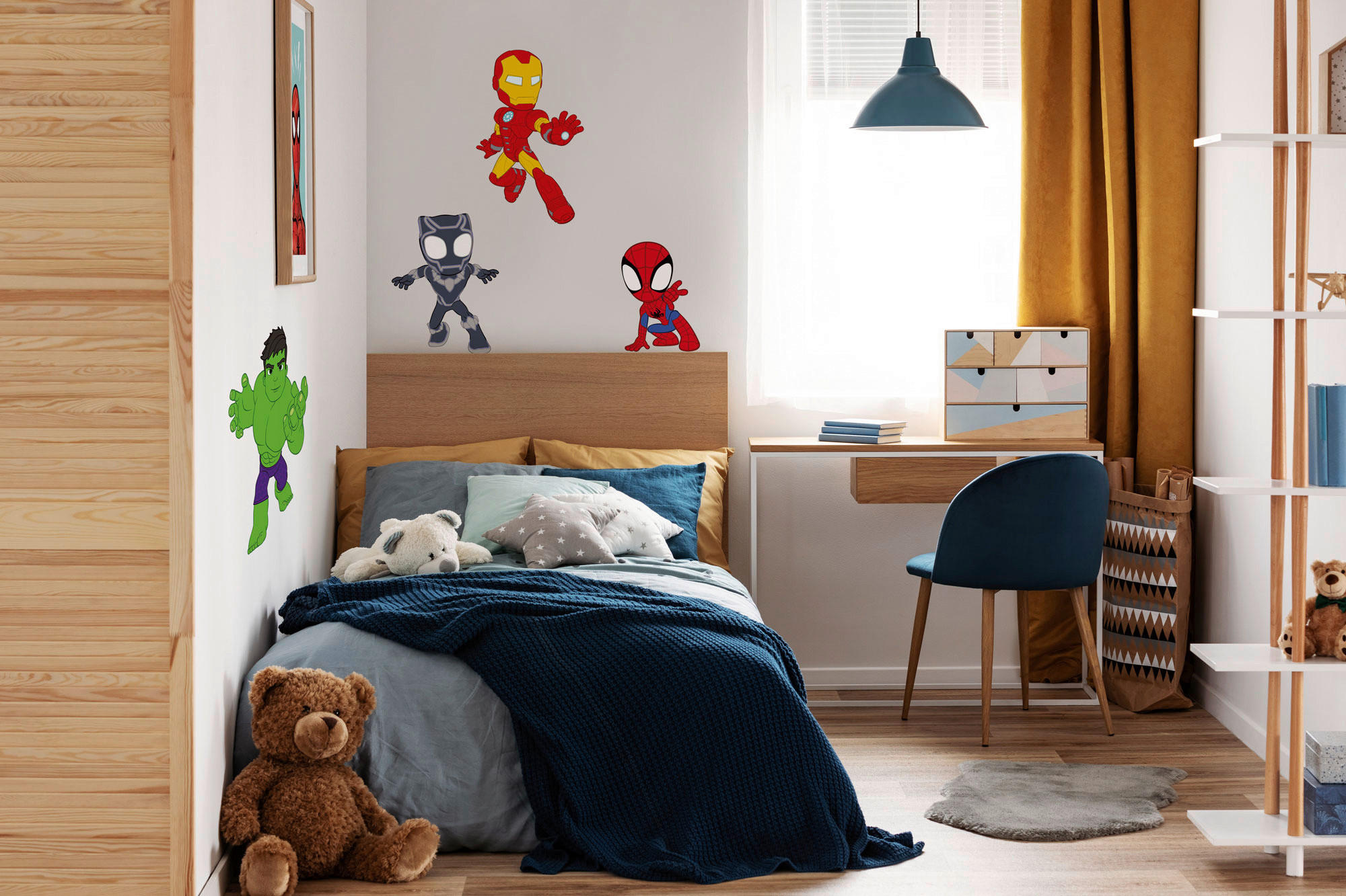 Komar Wandtattoo Spidey+Amazing Friends Power Group  Spidey+Amazing Friends Power Group B/L: ca. 50x70 cm Spidey+Amazing Friends Power Group - (50,00/70,00cm) - Komar