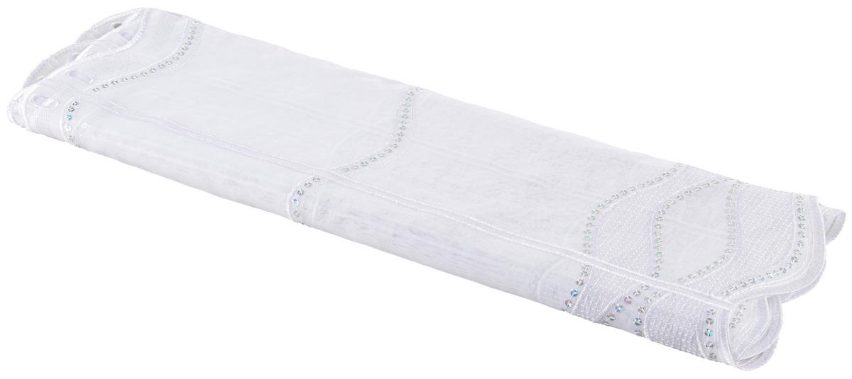 Scheibengardinen-Meterware Lucia weiß H: ca. 60 cm Lucia - weiß (60,00cm)