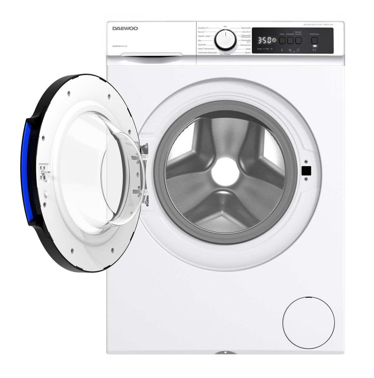 Daewoo Waschmaschine WM-FB8514W1A-DE Waschmaschine WM-FB8514W1A-DE - weiß (59,70/84,50/52,70cm) - Daewoo