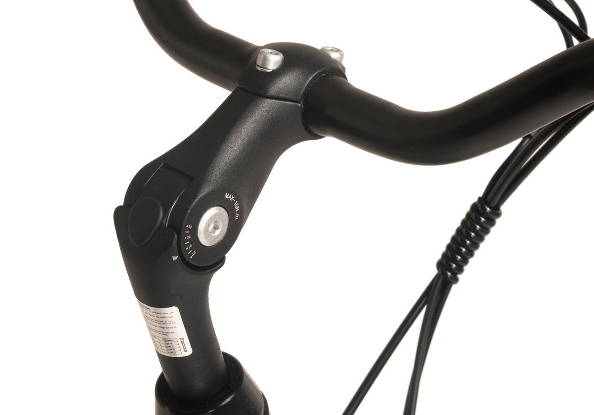 Hollandia City E-Bike Lido 334E 28 Zoll Rahmenhöhe 49 cm 8 Gänge schwarz schwarz ca. 250 W ca. 36 V ca. 28 Zoll Lido - schwarz - Hollandia