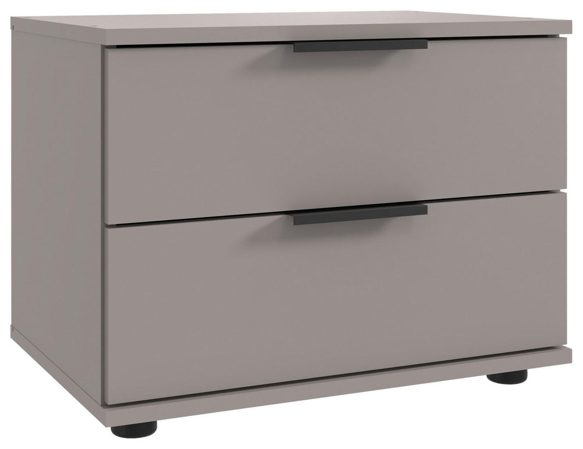Nachtkonsole Easy Plus Sahara grau B/H/T: ca. 52x40x38 cm Easy Plus - schwarz/Sahara (52,00/40,00/38,00cm)