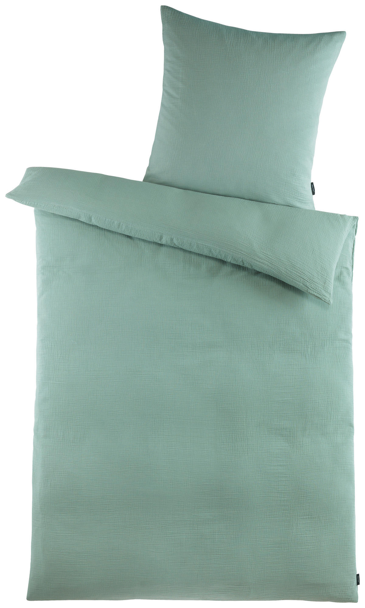 Baumwoll Bettwäsche Musselin Bettwäsche_Musselin grün 135x200cm - grün (135,00/200,00cm)