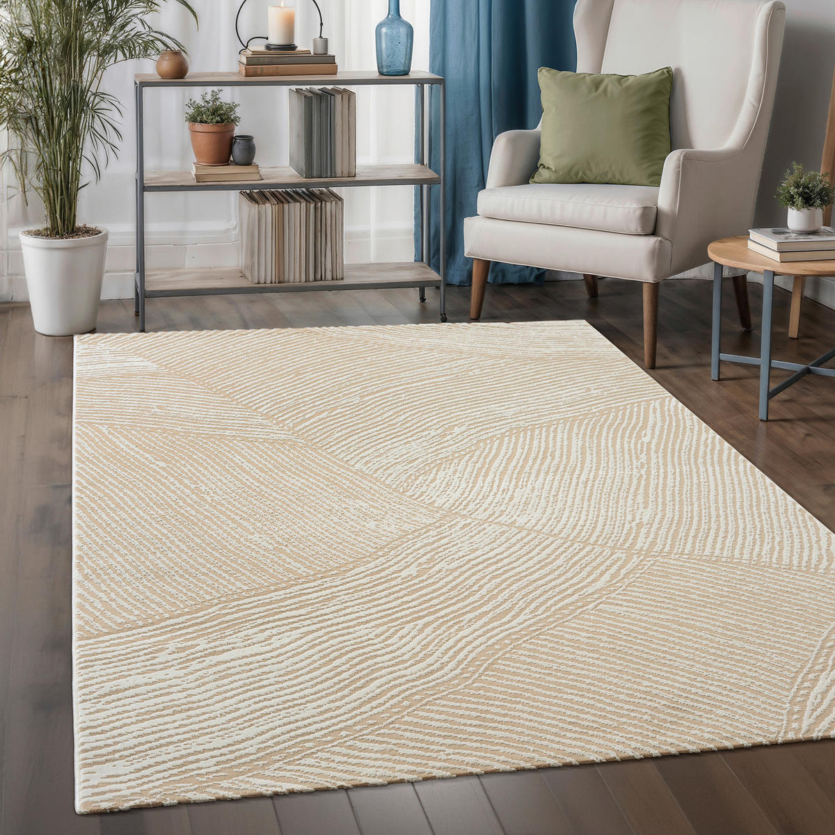 Sanat Kurzflorteppich HERA beige B/L: ca. 120x160 cm HERA - beige (120,00/160,00cm) - Sanat
