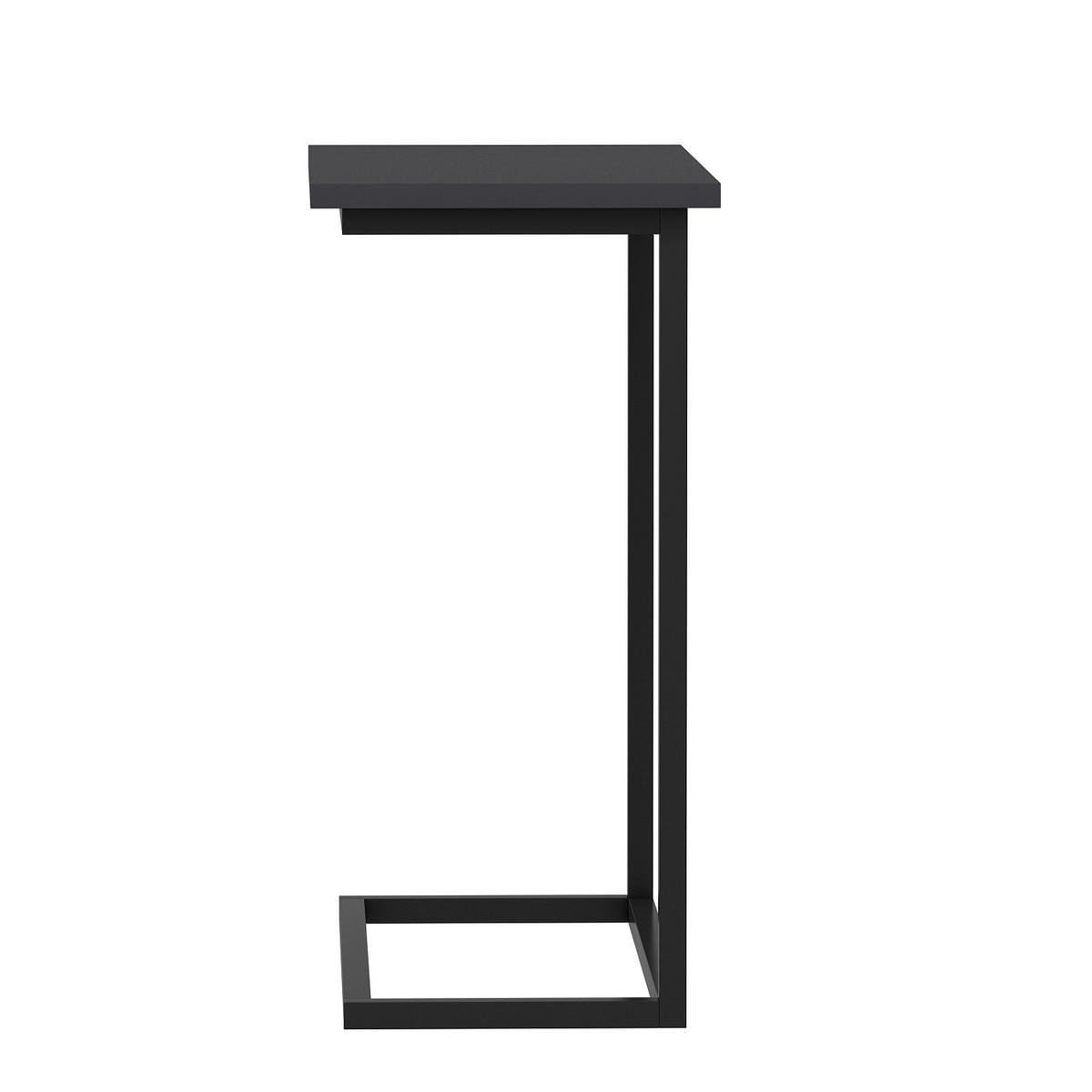 Beistelltisch Narin anthrazit schwarz Metall B/H/T: ca. 64x62x30 cm Narin - schwarz/anthrazit (64,00/62,00/30,00cm) - moebel17