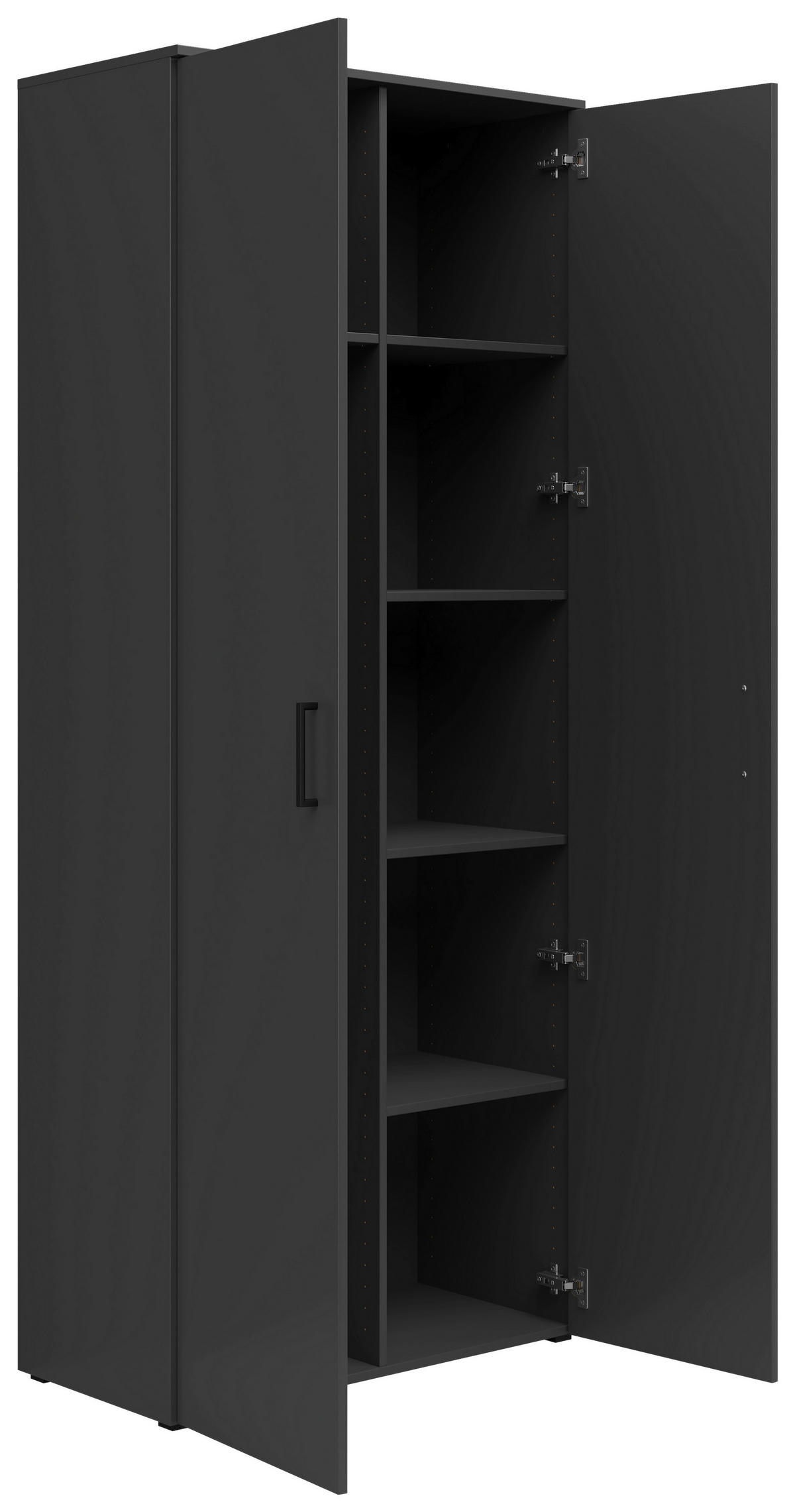 Schrank Multi-Stauraum Typ 38 anthrazit B/H/T: ca. 80x195x40 cm Multi-Stauraum Typ 38 - anthrazit (80,00/195,00/40,00cm)