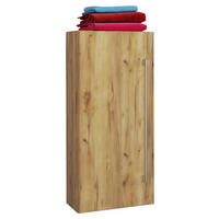 Midischrank Badinos Eiche Honig Nachbildung Alu Optik B/H/T: ca. 33x75x22 cm Badinos - Eiche/Alu (33,00/75,00/22,00cm) - VCM Möbel