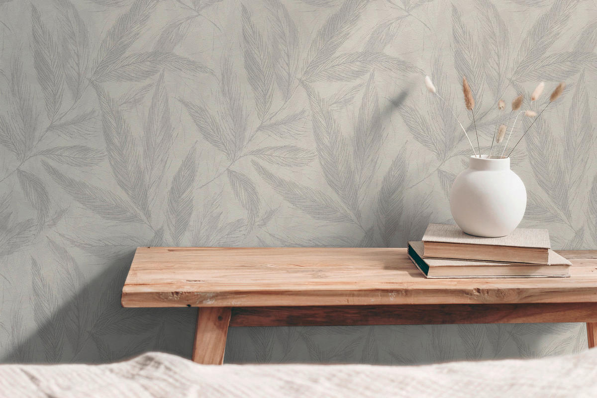 A.S.Création Vliestapete grau beige weiß B/H/D: ca. 53x1005x9,3 cm Vliestapete - beige/weiß (9,30/1005,00cm) - A.S.Creation