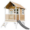 AXI Spielhaus Tom braun B/H/L: ca. 287x231x191 cm Tom - braun/weiß (191,00/287,00/231,00cm) - AXI