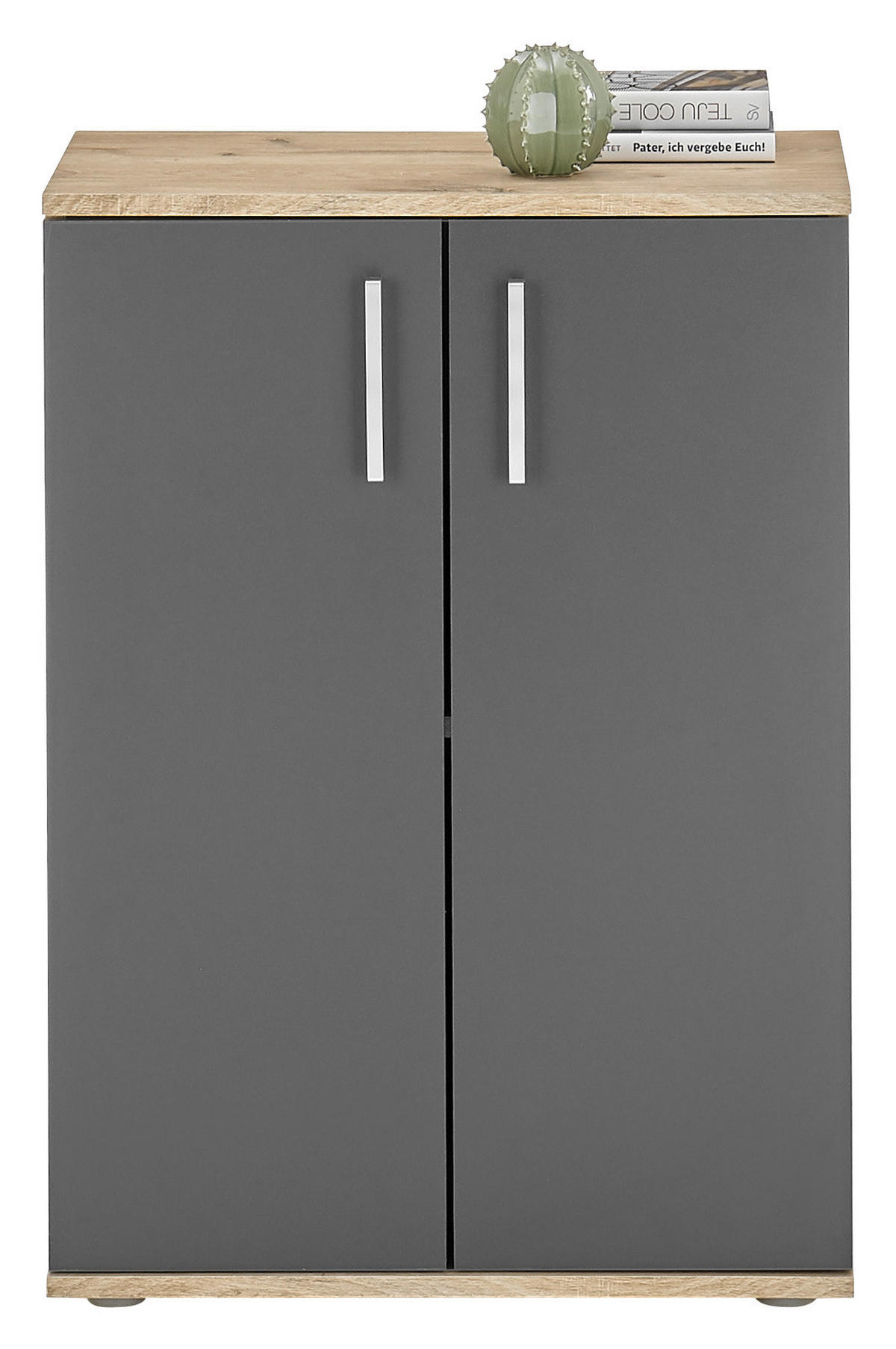 Kommode BC 1040 Eiche Viking Nachbildung dunkelgrau B/H/T: ca. 60x84x35 cm BC 1040 - dunkelgrau (60,00/84,00/35,00cm)