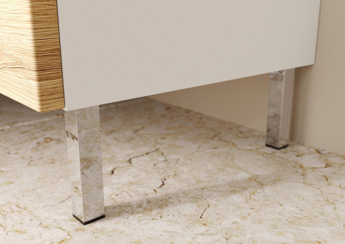 Schrank 4333-559 weiß Eiche Grand-Son Nachbildung B/H/T: ca. 34x120x34 cm 4333-559 - Eiche/weiß (34,00/120,00/34,00cm) - Germania