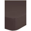 Baumwoll Spannbetttuch Satin Spannbetttuch-Satin 160x200cm - braun (160,00/200,00cm) - HIP