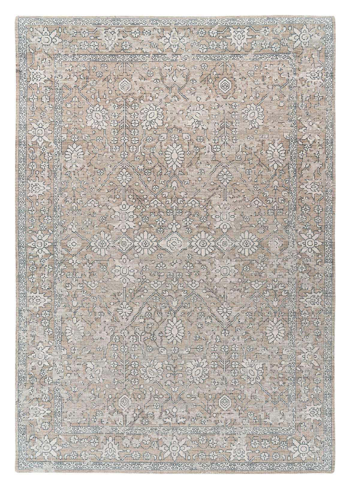 Kayoom Flachflorteppich Perry 125 beige B/L: ca. 160x230 cm Perry 125 - beige/khaki (160,00/230,00cm) - Kayoom