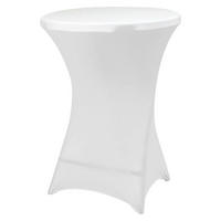 VCM Stretch-Husse für Stehtisch weiß Polyester-Mischgewebe H/D: ca. 110x80 cm Stretch-Husse_für_Stehtisch - weiß (80,00/110,00cm) - VCM