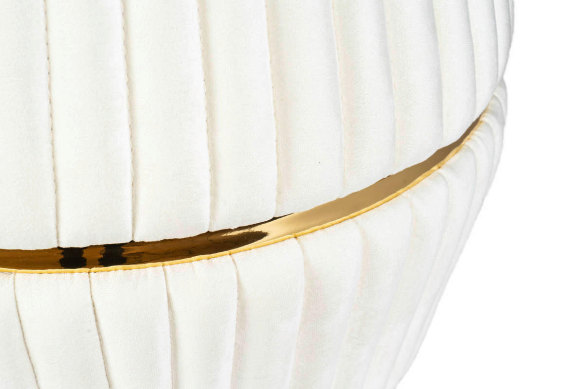 360 Living Hocker Doric 200 elfenbein gold H/D: ca. 53x51,5 cm Doric 200 - gold/elfenbein (51,50/53,00cm) - 360 Living