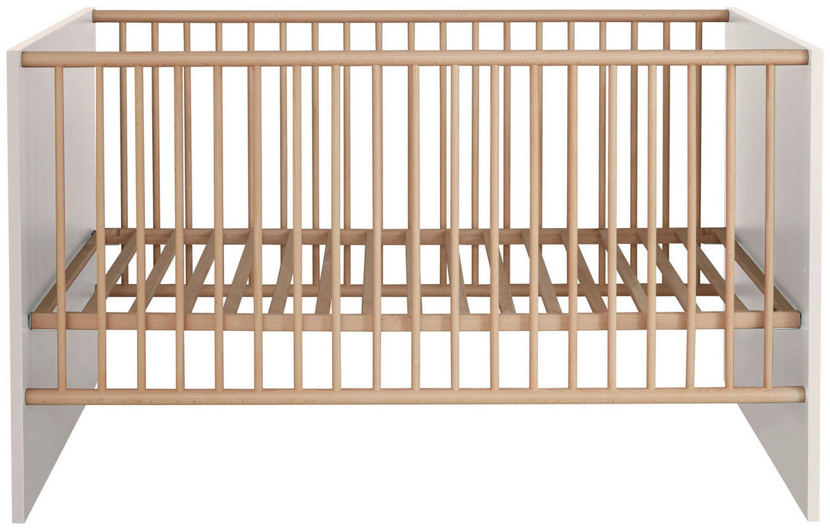 Babybett Mats weiß B/H/T: ca. 144x83x78 cm Mats - weiß (144,00/83,00/78,00cm) - Trendteam