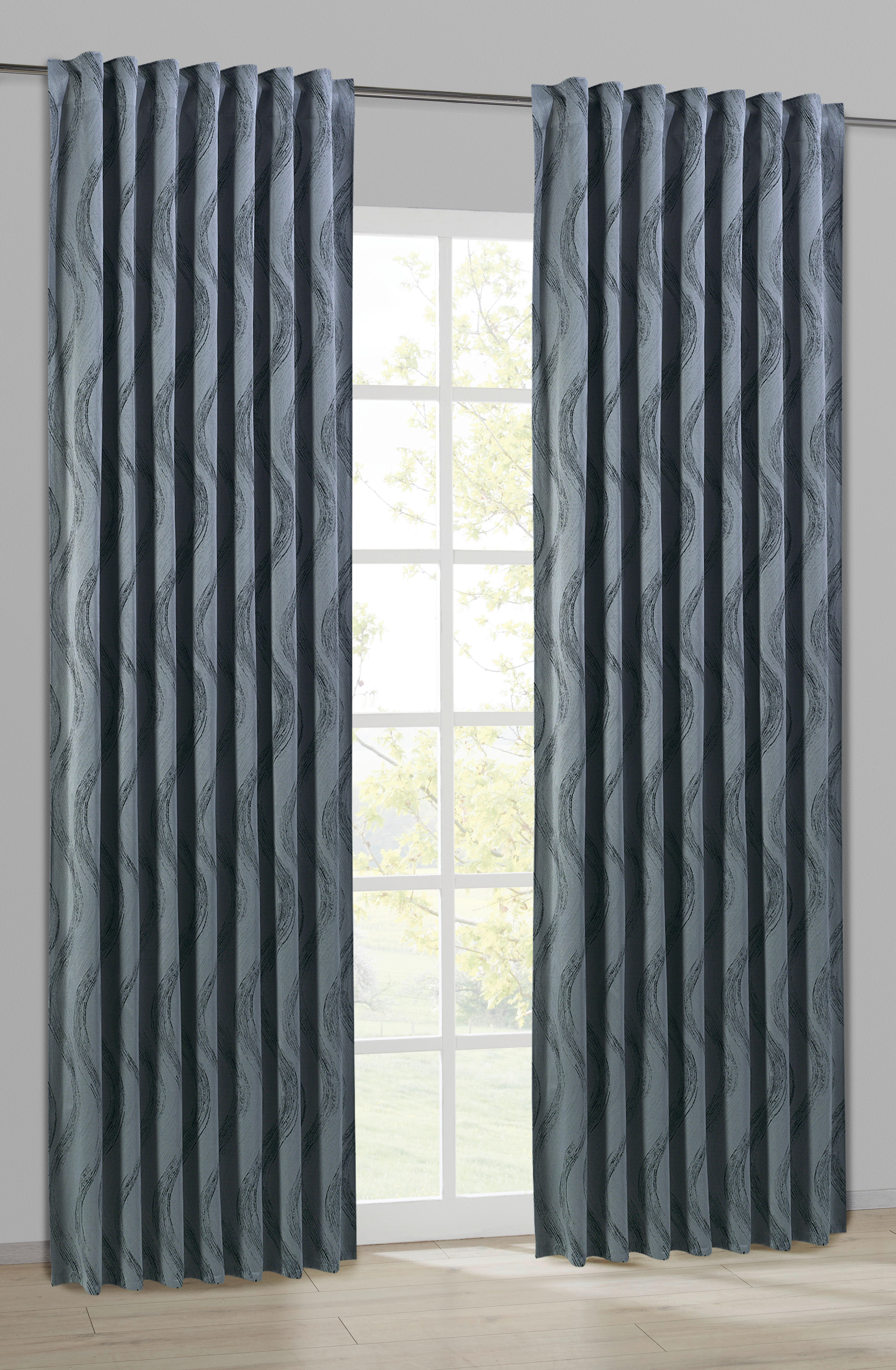 Kombivorhang Britta silber B/L: ca. 140x245 cm Britta - silber (140,00/245,00cm)