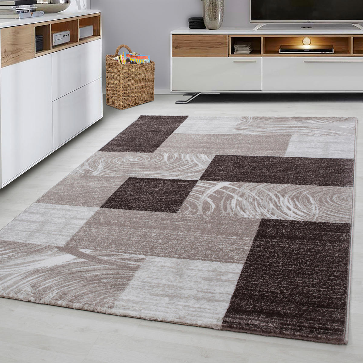 Ayyildiz Teppich PARMA braun B/L: ca. 80x150 cm PARMA - braun (80,00/150,00cm) - Ayyildiz
