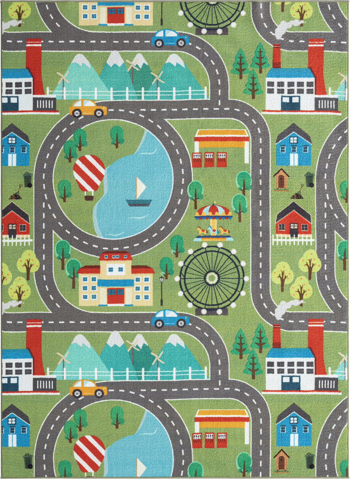 Merinos Teppich Happy Kids grün B/L: ca. 160x220 cm Happy Kids - grün (160,00/220,00cm) - Merinos