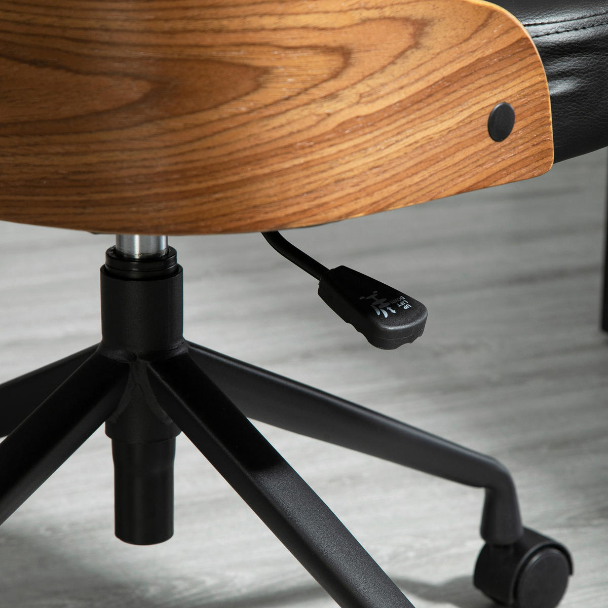 Drehstuhl 921-588 schwarz 921-588 - schwarz (48,50/81,00/54,50cm) - Vinsetto