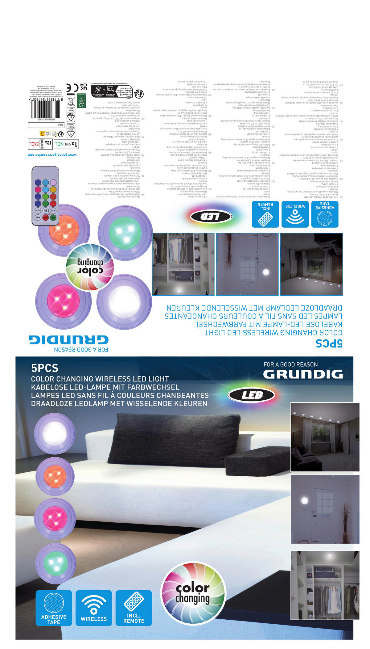 Grundig Spots B/H/L: ca. 6,9x2,9x6,9 cm LED-Spots_Grundig - (6,90/6,90/2,90cm) - Grundig