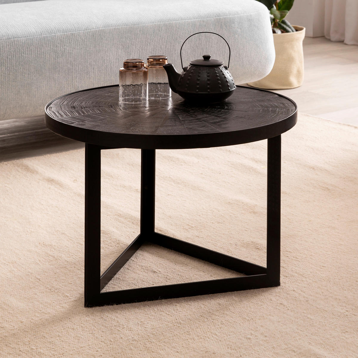 Couchtisch  B/H/T: ca. 58x40x58 cm Couchtisch - (58,00/40,00/58,00cm) - Wohnling