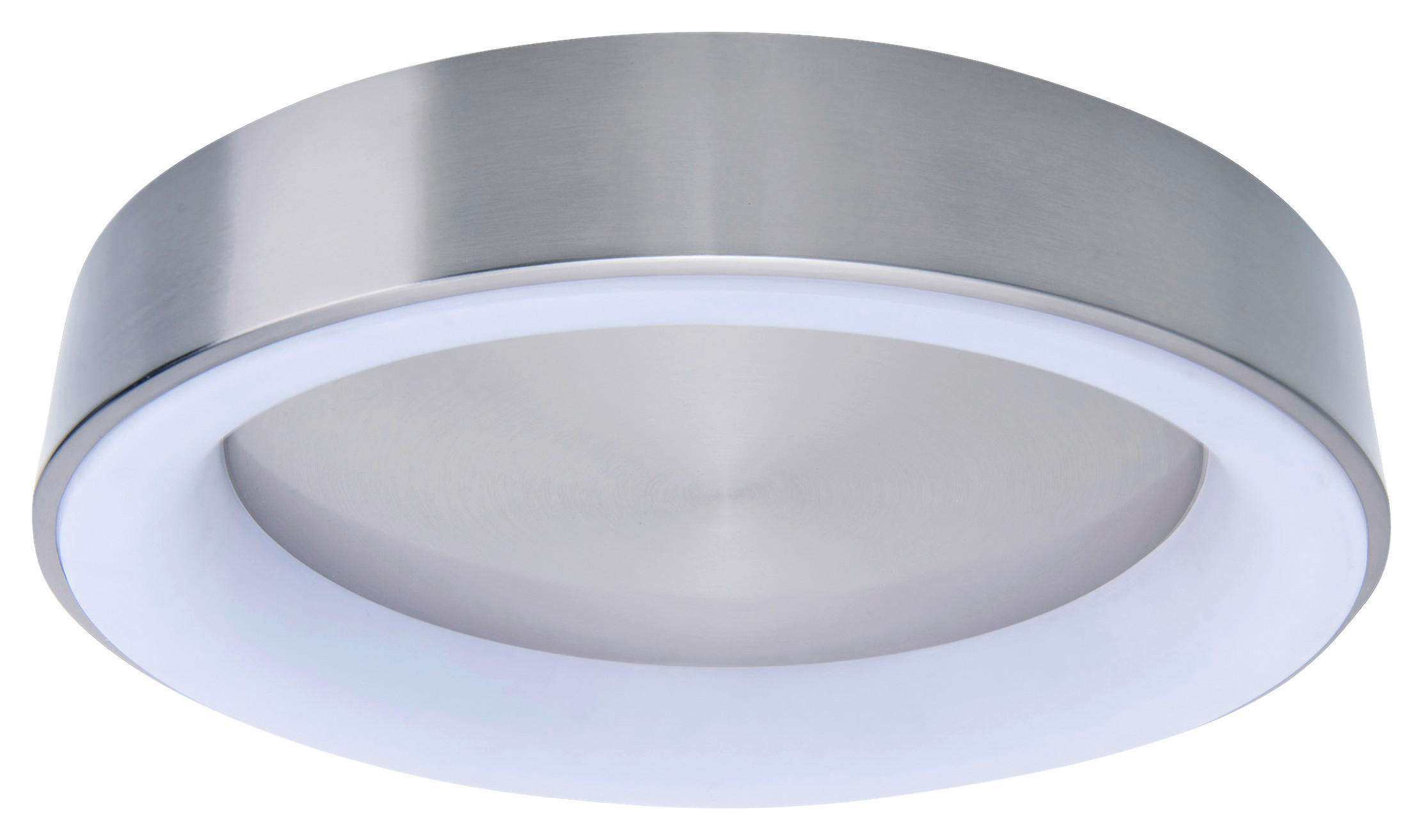 Näve Leuchten Deckenleuchte 1386961 nickel matt Kunststoff Metall B/H/T: ca. 46,5x8x46,5 cm null 1 Brennstellen Multo - nickel matt (46,50/8,00/46,50cm) - Näve Leuchten