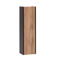 Highboard Tonder Eiche Nachbildung mattschwarz B/H/T: ca. 30,2x106,1x23,4 cm Tonder - Eiche/mattschwarz (30,20/106,10/23,40cm) - Schildmeyer