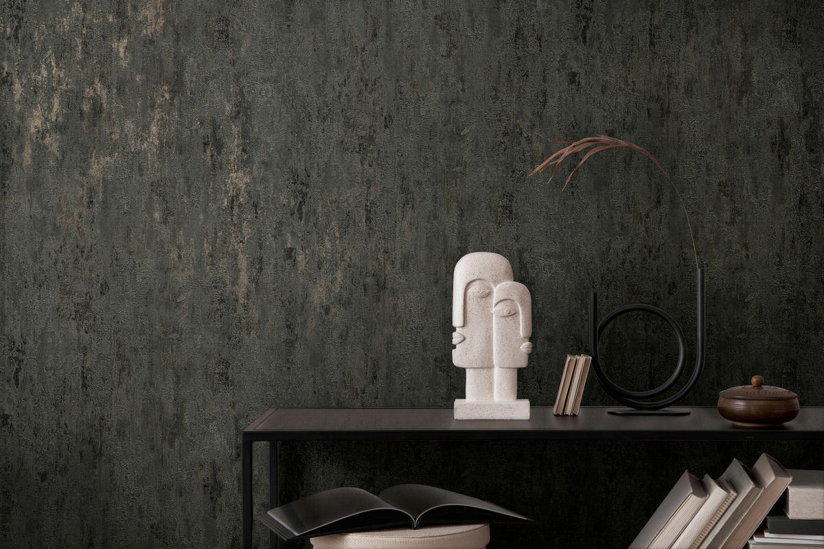 A.S.Creation Vliestapete Glänzend grau B/H/D: ca. 53x1005x9 cm Vliestapete - Glänzend/grau (9,00/1005,00cm) - A.S.Creation