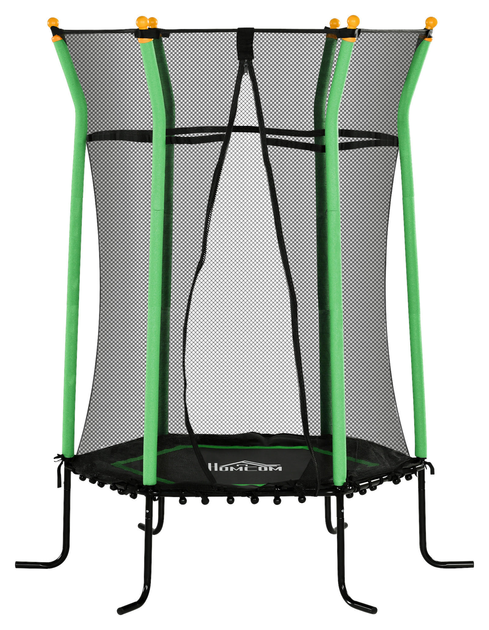 HOMCOM Kindertrampolin grün B/H/L: ca. 163,5x190x163,5 cm Kindertrampolin - grün (163,50/163,50/190,00cm) - HOMCOM