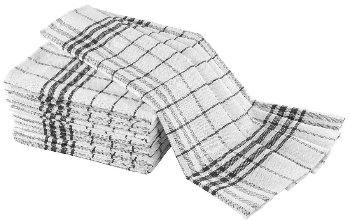 Geschirrtuch Geschirrtuch_8erPack 45x70cm schw. - schwarz (45,00/70,00cm) - Sensation