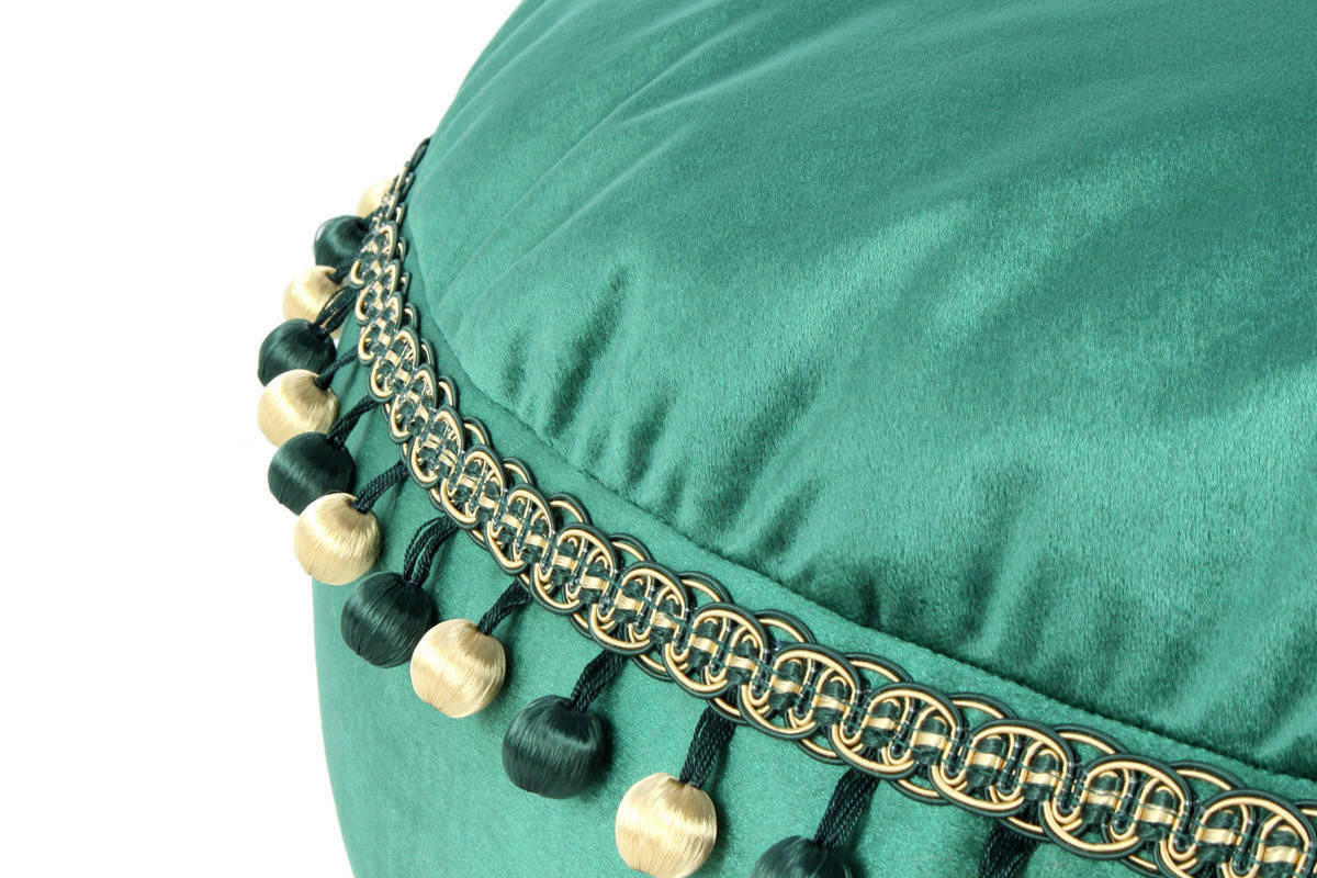360 Living Hocker Taj Mahal 400 grün B/H/T: ca. 65x25x65 cm Taj Mahal 400 - grün (65,00/25,00/65,00cm) - 360 Living