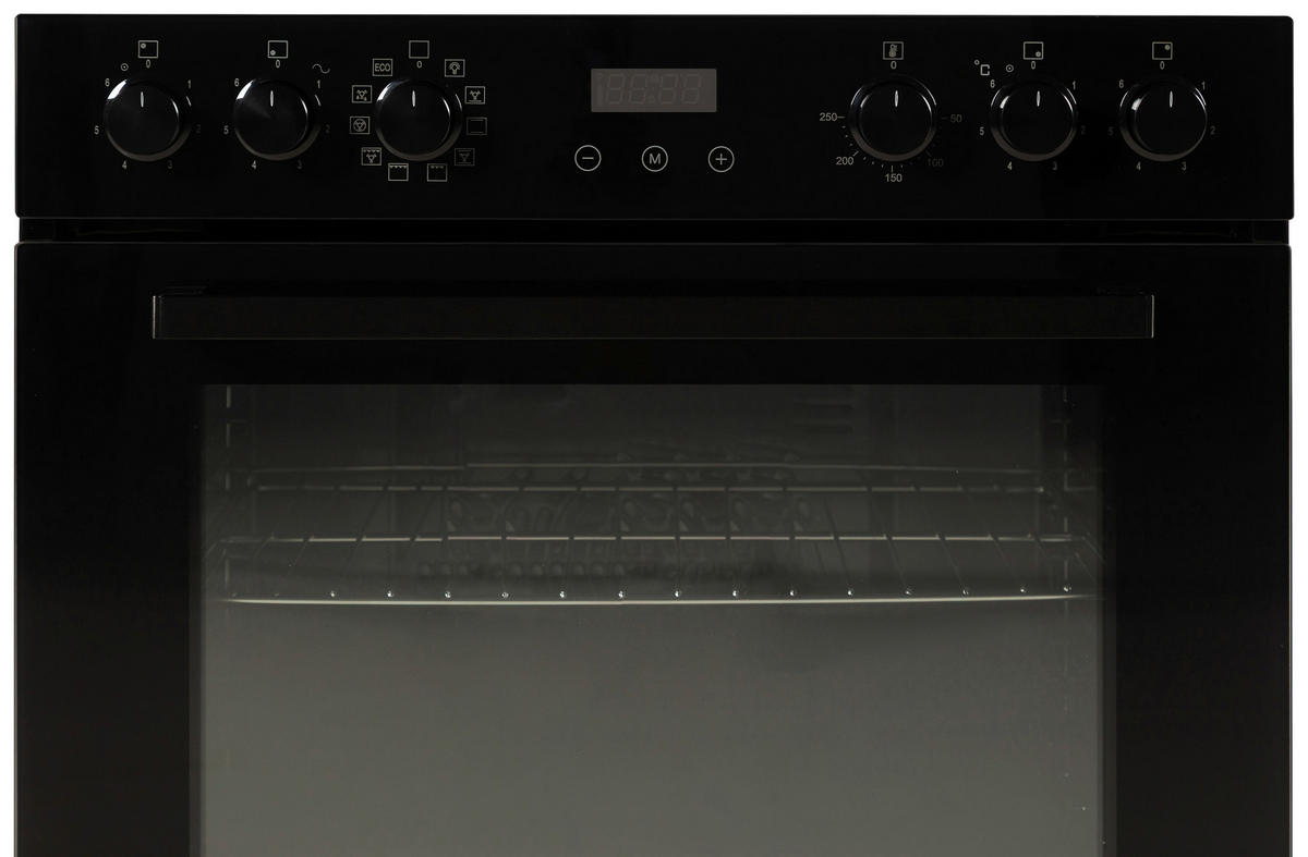 Mican Einbauherdset HSHDB73S schwarz B/H/T: ca. 59,5x59,5x57,5 cm HSHDB73S - schwarz (59,50/59,50/57,50cm) - Mican