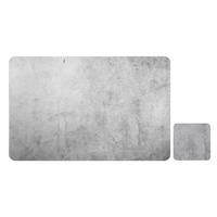 Platzset grau Polypropylen B/L: ca. 44x28 cm Platzmatte_Stein_4erSet - grau (44,00/28,00cm)