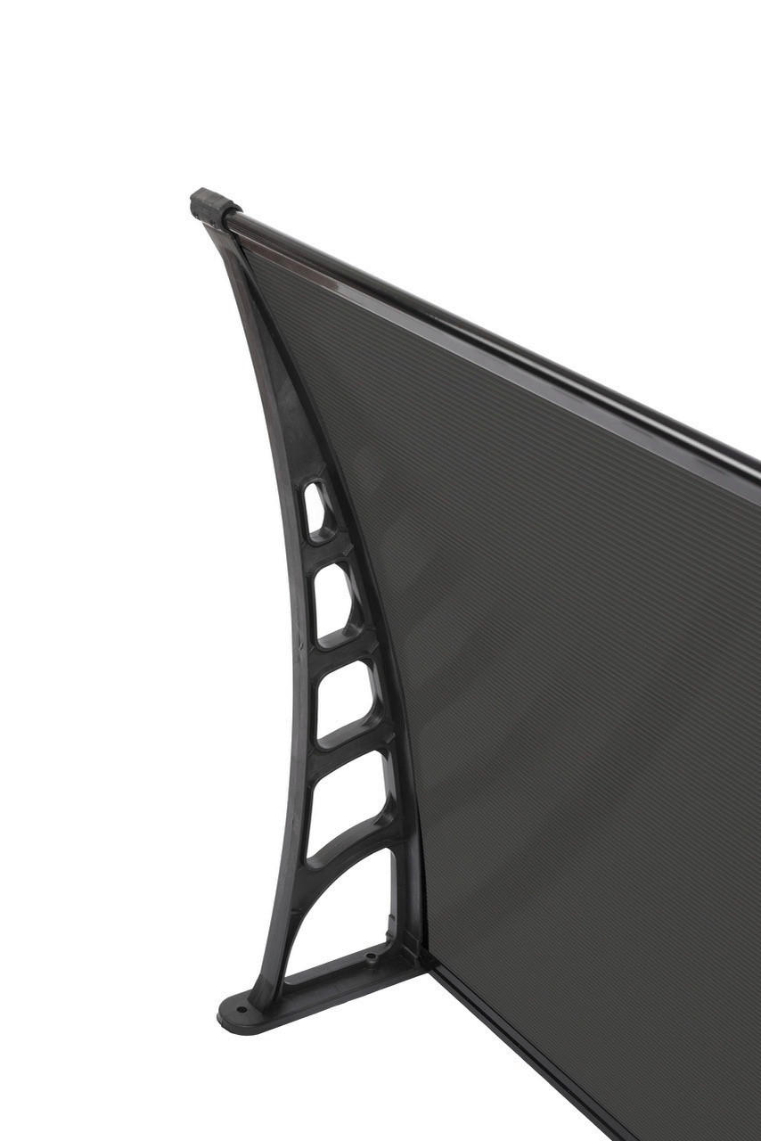 Burtas Vordach Vordach Crocus schwarz B/H/L: ca. 120x23x80 cm Crocus - schwarz (80,00/120,00/23,00cm) - Burtas Vordach